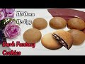 Homemade dark fantasy cookies  choco fills cookies recipe without oven and egg