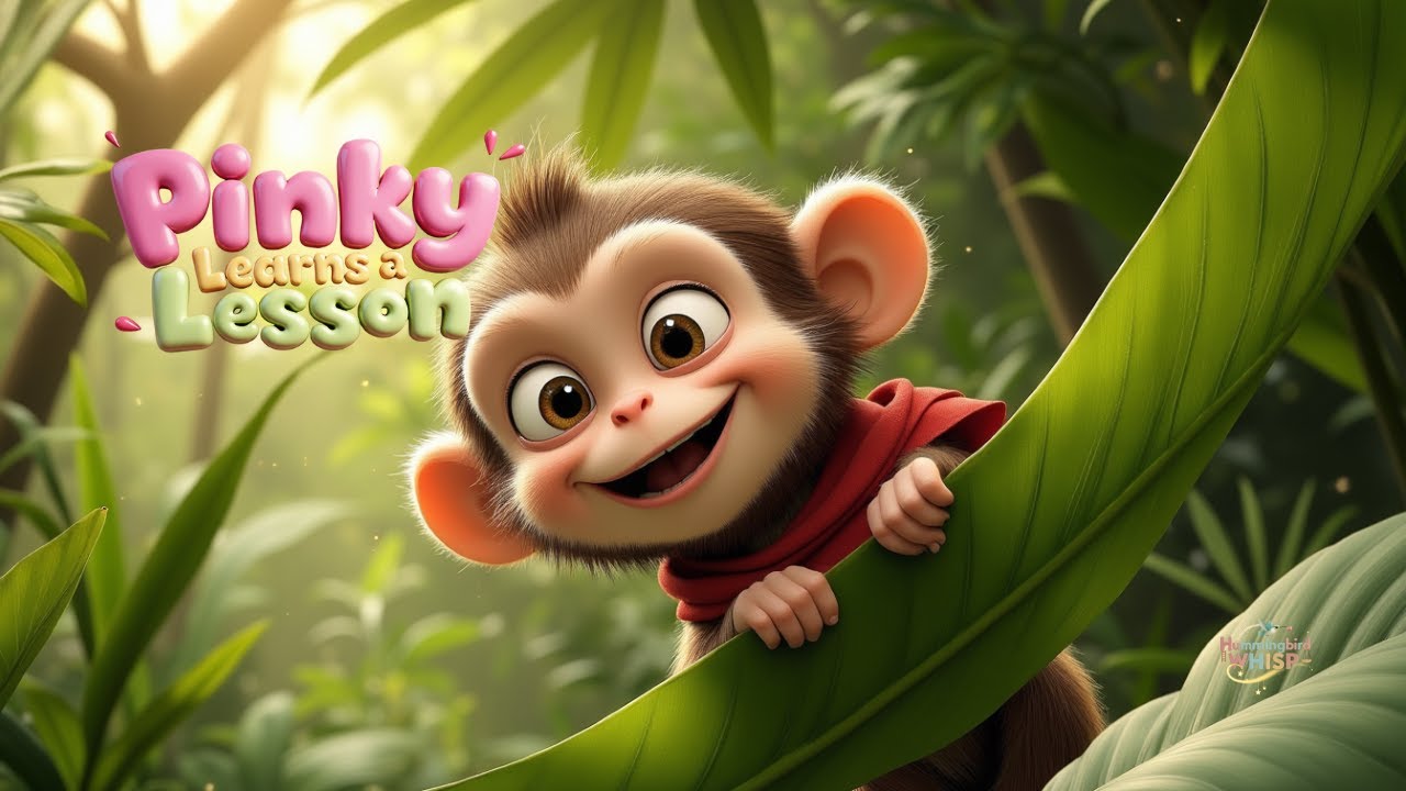 The Naughty Little Monkey Who Learned to Care – Pinky's Story 🐒💛