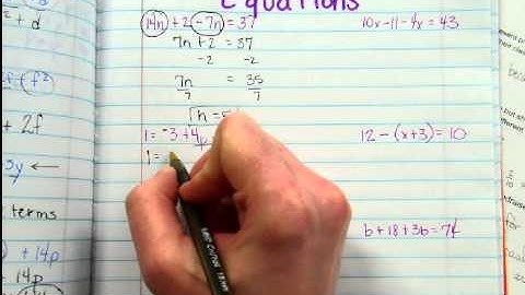 Combine Like Terms Expressions and Equations