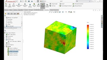 Solidworks simulation tutorials -  Calculating poison ratio