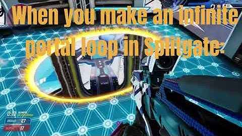 When You Make an Infinite Portal Loop in Splitgate!