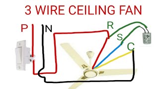 3 Wire Ceiling Fan Connection You