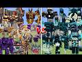 ALL L ENDER'S CATACLYSM MOBS VS ALL MUTANT WARDENS MOB BATTLE IN MINECRAFT