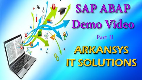 SAP ABAP ONLINE TRAINING | ABAP TRAINING VIDEOS 2 | ABAP FULL VIDEO