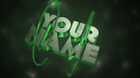 Free 3D Intro #66 | INSANE Sync Green Intro Template (TUTORIAL)