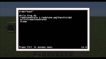 Computer Craft programing tutorial 14 -- Redstone API 2 -- getInput