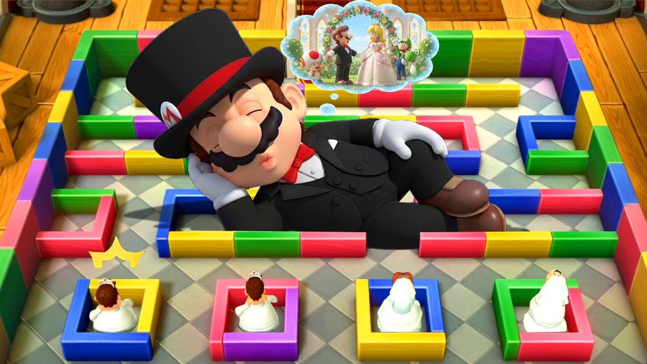 Mario Party 10 Minigames Battle! Mario Vs Luigi Vs Daisy Vs Rosalina