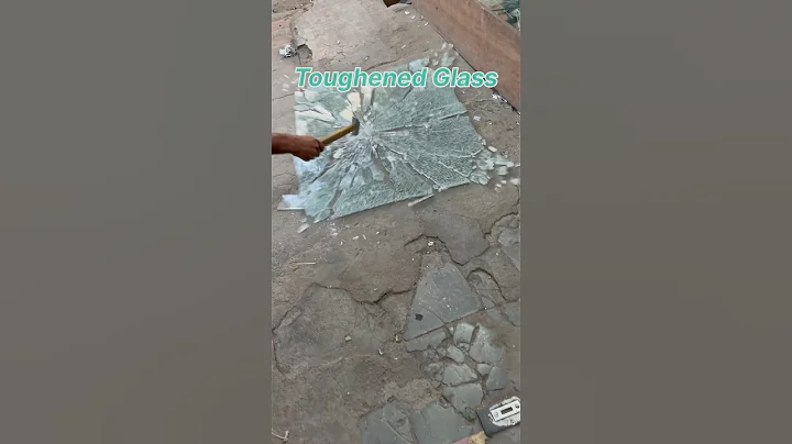 Toughened Glass VS Normal Glass Breaking Testing #glass #viral #shorts #trending