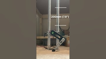 Robot dog leg jumping performance #quadrupedrobot #robotdesign