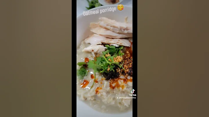 oatmeal porridge.  chicken bawbaw with oatmeal.  #shorts #chicken #oatmeal