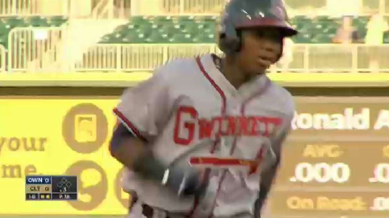 Acuna hits first TripleA homer YouTube
