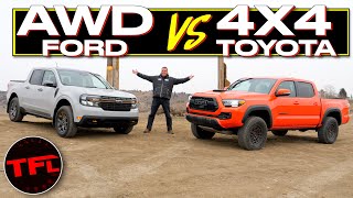 Is the New Ford Maverick Tremor Legit Or an Off-Road Poser? I Test It vs a Tacoma TRD To Find Out!