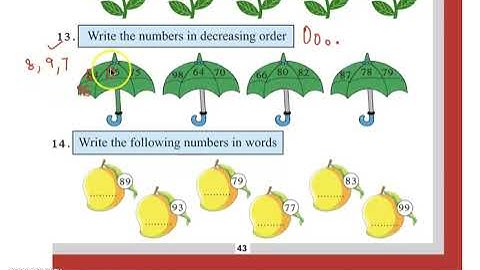 Class 2 PSEB Maths World (Maths book)- Numbers  Chapter 1 (Part 8)
