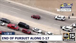 RAW: DPS pursuit on I-17 ends off Thunderbird Road
