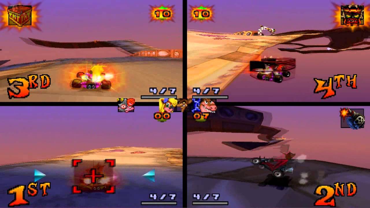 Crash Team Racing online - 4 players - YouTube