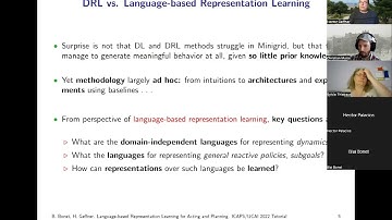 ICAPS 2022: Tutorial on "Representation Learning for Acting and Planning"