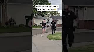 when police officer chases his beautiful  daughter #bodycam