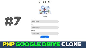 Online drive app with Javascript & PHP #7 | Google cloud clone | Quick programming tutorial