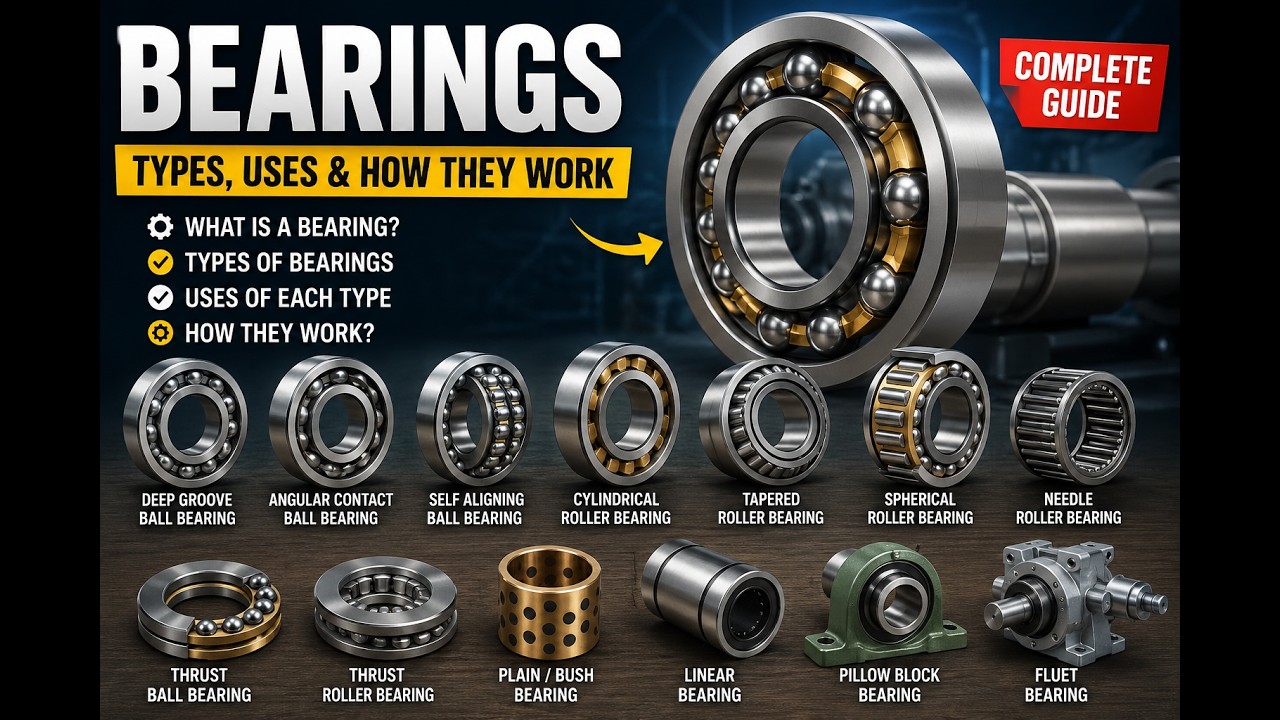 What is a Bearing? Types of Bearings and How They Work - YouTube