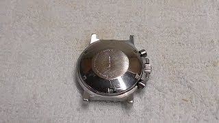 自作の工具で時計の裏ブタを開けてみた。（Opened the lid of wristwatch by handmade tool)