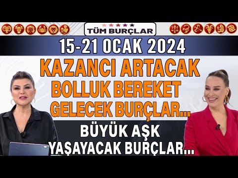 15-21 OCAK 2024 NURAY SAYARI BURÇ YORUMU KAZANCI ARTACAK BOLLUK BEREKET GELECEK BURÇLAR