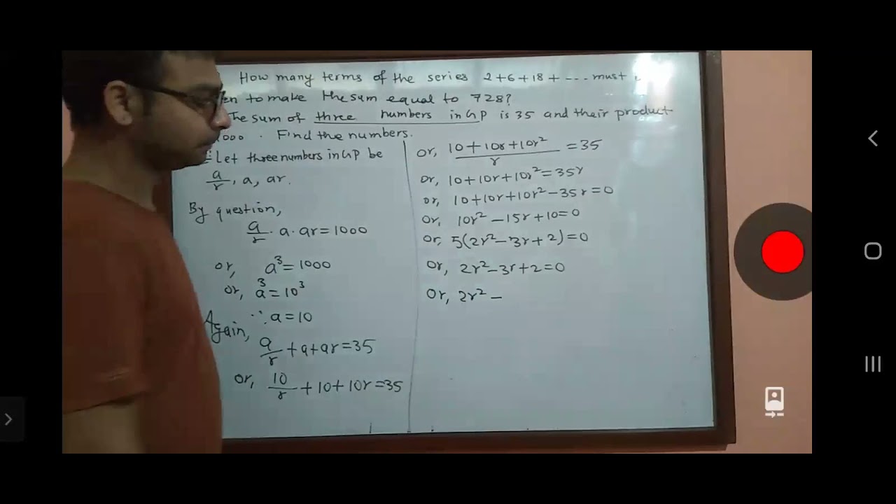 to find three numbers when sum and product of three numbers in GP are ...