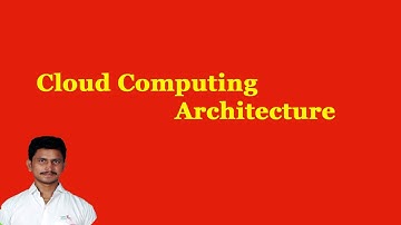 Cloud Computing Architecture || Cloud Computing in Telugu || By Mr Sivarao