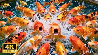 [4K] Beautiful Relax Music Sleep with Japanese Koi Fish - Meditation, Study Music, Spa, Yoga screenshot 2