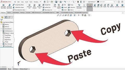 Copy Paste Features in SolidWorks | Robo CAD