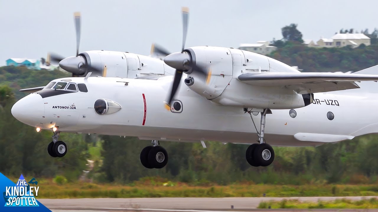 (4K) Epic Private Jet & Turboprop Action in Bermuda | ft. *RARE* An-32, C-130s, GLF4, ATRs