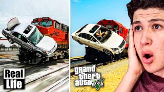 GTA 5 VS VIDA REAL!! #2 GRAND THEFT AUTO V EN LA VIDA REAL