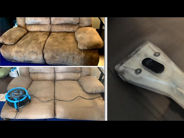 steam cleaning sofa upholstery before and after