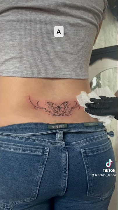 More tramp stamp please 💕 #shorts #tattoo #nyc #tattooartist #tattooideas #youtubeshorts