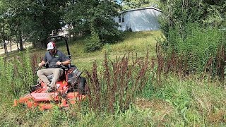 GRANDMAS old house MAJOR TRANSFORMATION Tall Grass and HUGE BRUSH Cleanup