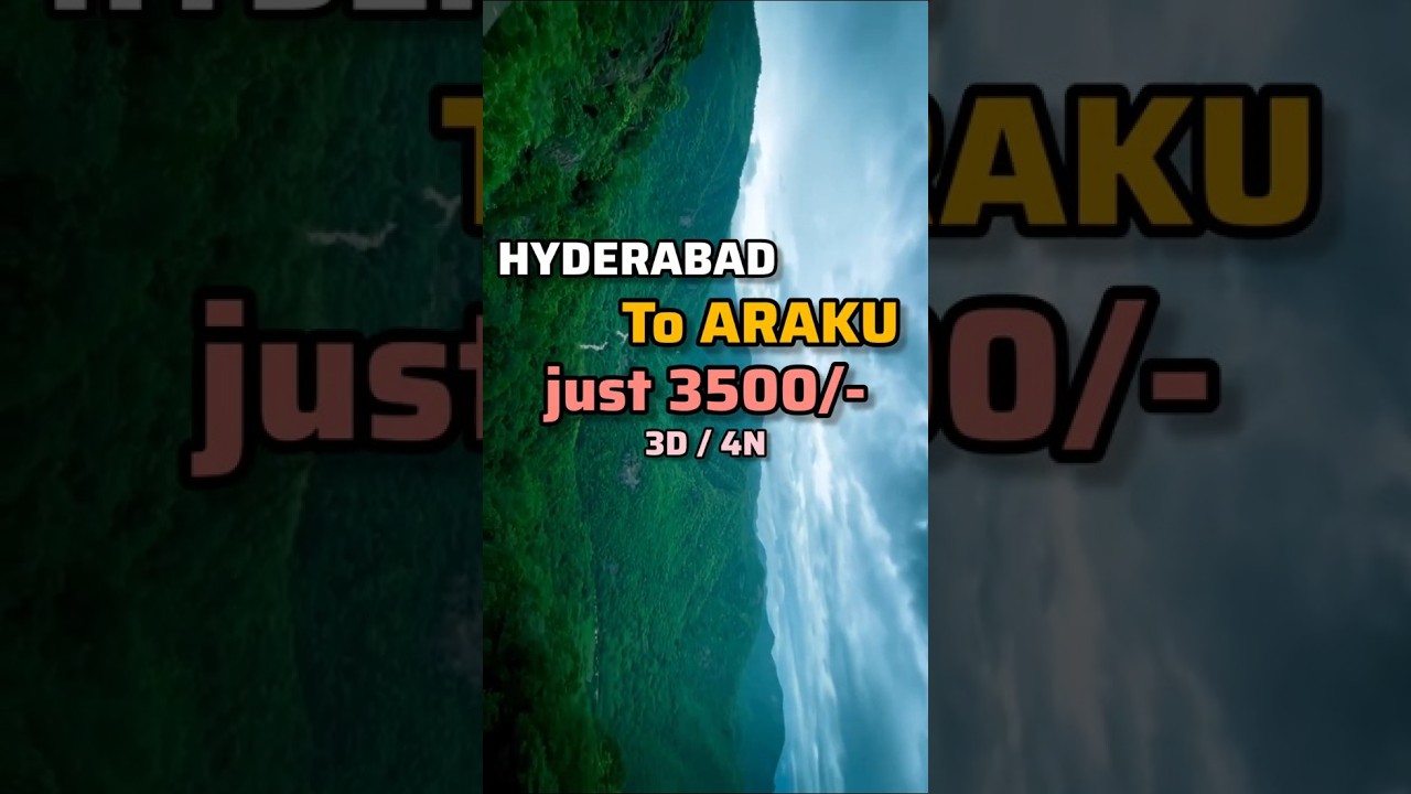 Budget trip Hyderabad to Araku | full video in our channel| 