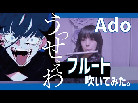 【フルート flute】うっせぇわ/Ado (歌詞付き)演奏してみた「あなたが思うより健康です」【フルカバー myon】