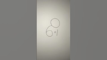 How to draw a cat drawing from number 6+1 drawing cat drawing easy number drawing #shorts