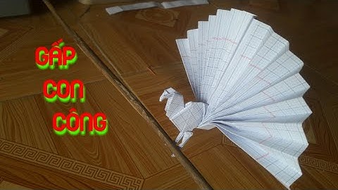 Hướng dẫn gấp con công xòe đuôi cực đẹp,How to make a peacock