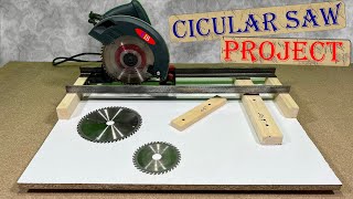 Railing Circular Saw - Homemade Circular Saw Tricks - HOMEMADE WOODWORKING TOOLS