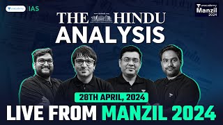 The Hindu Newspaper Analysis LIVE | 27th April 2024 | Live From Manzil Event