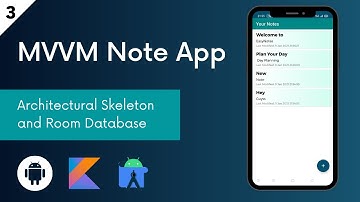 Easy Notes | MVVM Note Application | Architectural Skeleton and Room Database #3