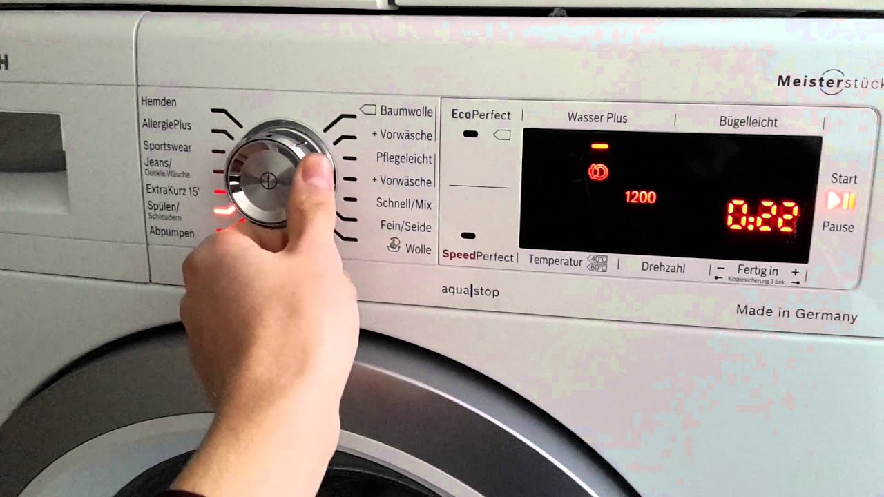Bosch Exclusiv Waschmaschine - Youtube