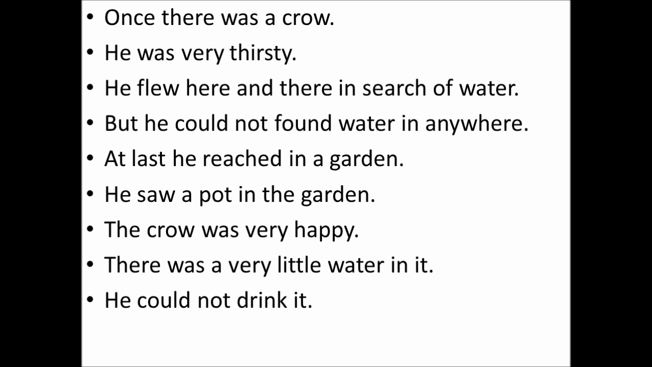 Thirsty Crow Story in English | thirsty Crow ki kahani | Aik Pyasa ...