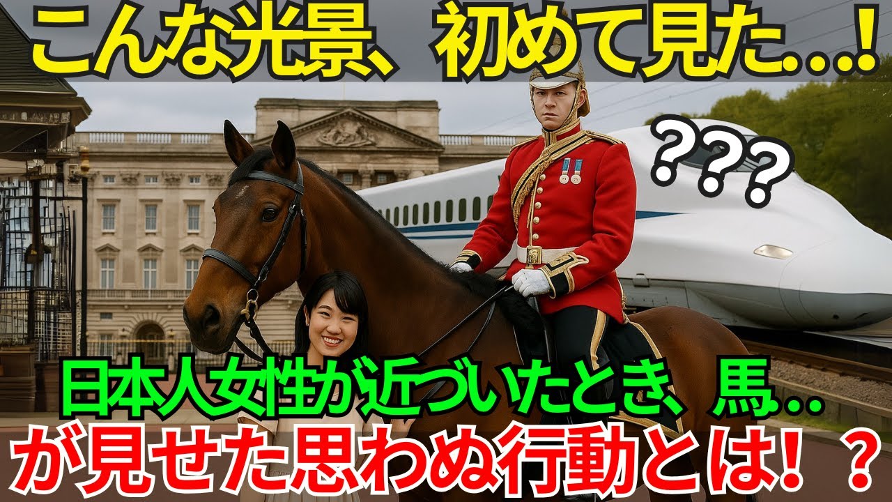 【海外の反応】「これは信じられない…」イギリス近衛兵の馬が、なぜか一人の日本人にだけ見せた前代未聞の行動。その理由に世界が驚愕！