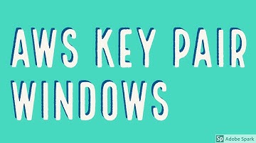 AWS Generate Key Pair