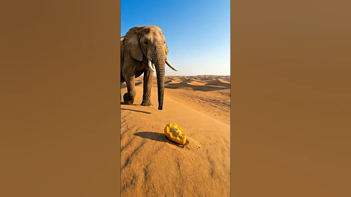 Elephant saved the mango tree from drying up by watering it 😭 #ai #save #tree #elephant