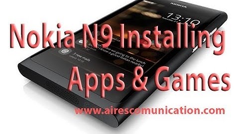 Nokia N9 installing Apps and Games