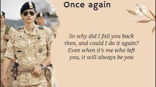 (ENG SUB) Descendants Of The Sun OST (Mad Clown & Kim Na Young) - Once Again Lyrics