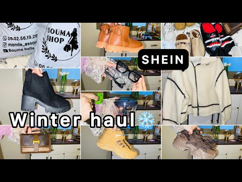 أكبر بوكس مشترياتكم شي إن جديد ملابس و أحذية فصل الشتاء 2025 