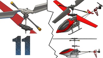 11 SolidWorks |Helicopter|: 1st sub-Assembly. 